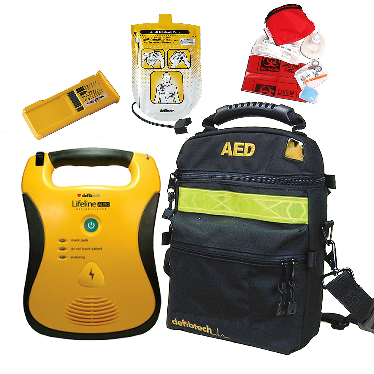 Defibtech Lifeline AED Portable Bundle - Purchase AEDs