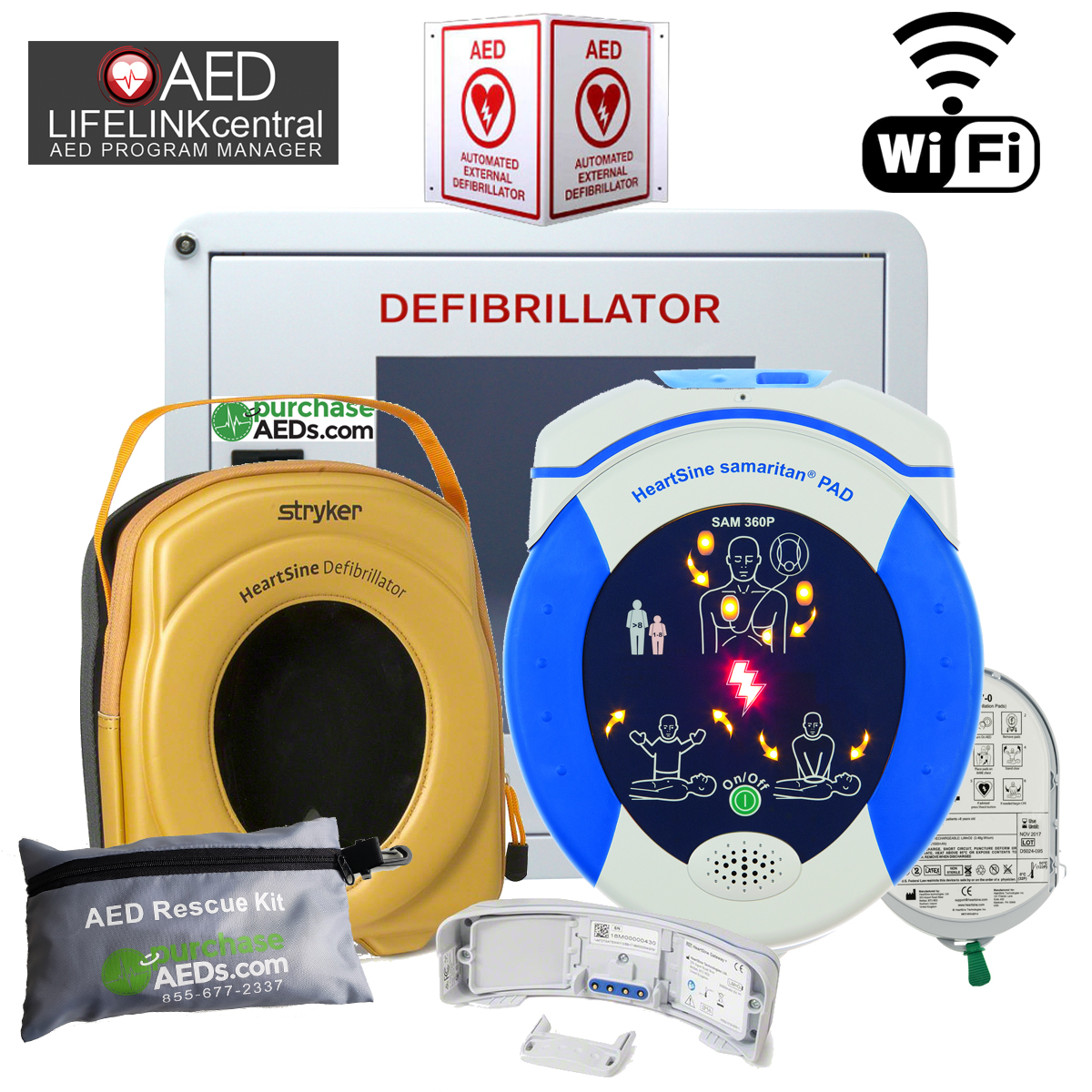HeartSine® SAM 360P Standard AED #360-STR-US-10